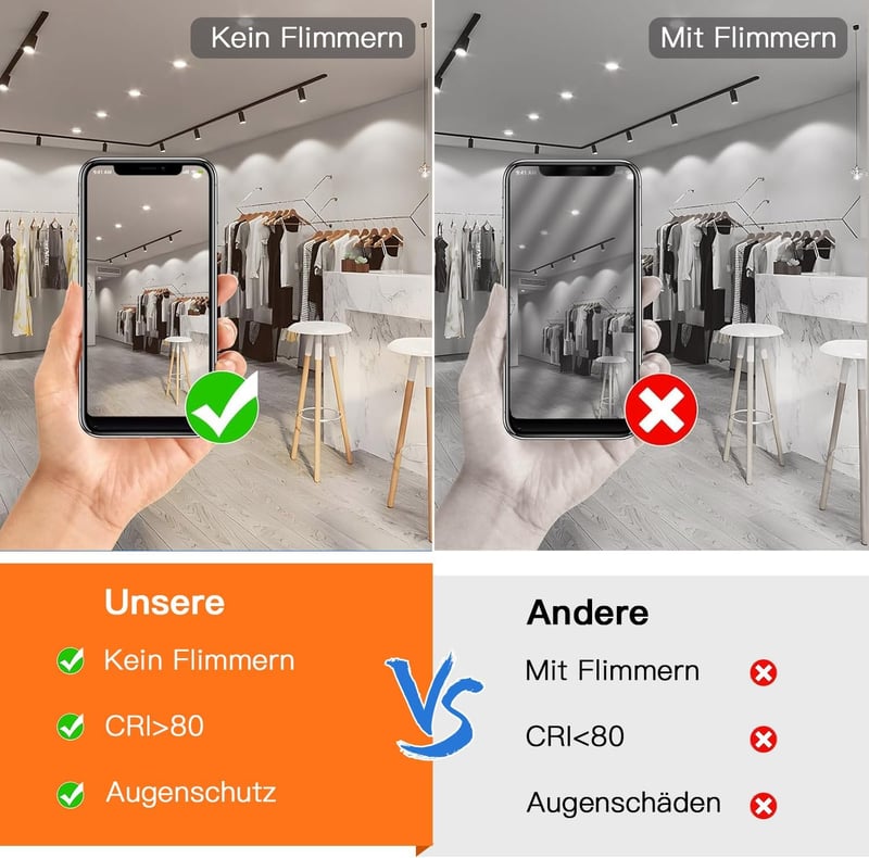 ehomeled GU10 LED izzó 4W 470 lumen semleges fehér 4000K, 40W helyettesítő, 4 darab