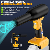 EID 500W Jet Dry Fúvó Dewalt 20V MAX Akkuhoz, 400G Nyomás, 3 Fokozat 3