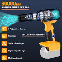 EID 500W Jet Dry Fúvó Dewalt 20V MAX Akkuhoz, 400G Nyomás, 3 Fokozat 4