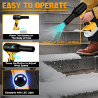 EID 500W Jet Dry Fúvó Dewalt 20V MAX Akkuhoz, 400G Nyomás, 3 Fokozat 6