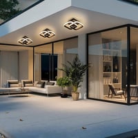 EIDEARAY 22W LED Mennyezeti Lámpa Mozgásérzékelővel, Meleg Fehér 3000K 4