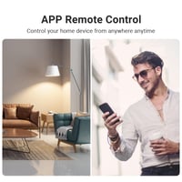Inteligentná Wi-Fi predlžovačka Eightree s 3 zásuvkami, kompatibilná s Alexa a Google Home, s meraním spotreby, diaľkovým ovládaním, 16A, 1,5 m kábel 5