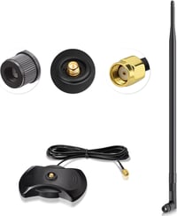 Eightwood 2.4G/5.8G WiFi antenna 12dBi mágneses talppal routerhez 1