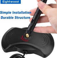 Eightwood 2.4G/5.8G WiFi antenna 12dBi mágneses talppal routerhez 4