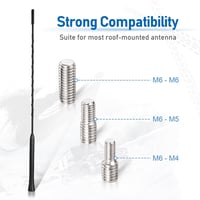 Eightwood 40 cm autóantenna FM/DAB rádióhoz erős vétel funkcióval - 40 cm antenna 3