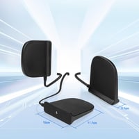 Antenă omnidirecțională Eightwood 5G LTE 4G 10 dBi cu conector SMA, dual-band, MIMO, cu bază magnetică și cablu de 2 m, pentru router hotspot GSM 2