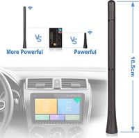 Eightwood Autó Tetőantenna 18,5 cm - Rövid FM/AM/DAB Rádióantenna Erős Vételi Funkcióval, Univerzális Kompatibilitás 5