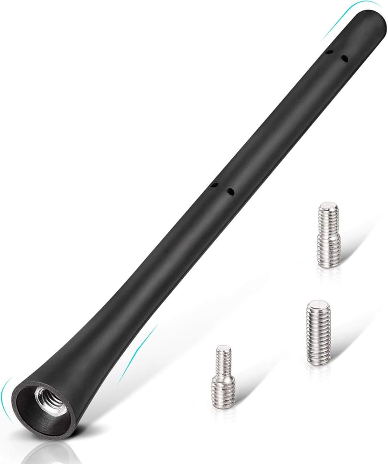Eightwood Autó Tetőantenna 18,5 cm - Rövid FM/AM/DAB Rádióantenna Erős Vételi Funkcióval, Univerzális Kompatibilitás