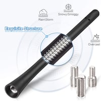 Eightwood Autó Tetőantenna 18,5 cm - Rövid FM/AM/DAB Rádióantenna Erős Vételi Funkcióval, Univerzális Kompatibilitás 2