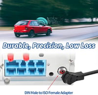 Eightwood DAB Antenna Adapter - ISO DIN Csatlakozó Átalakító Autórádióhoz - 2 db-os Készlet AM/FM/DAB+ Kompatibilis 4