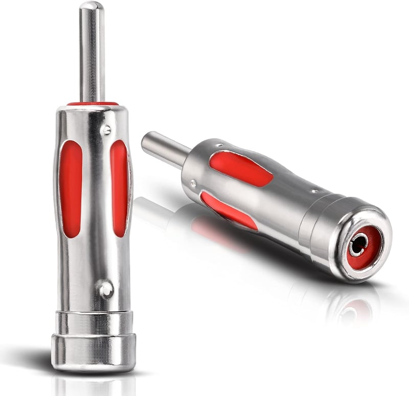 Eightwood DAB Antenna Adapter - ISO DIN Csatlakozó Átalakító Autórádióhoz - 2 db-os Készlet AM/FM/DAB+ Kompatibilis
