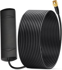 Eightwood DAB+ Autóantenna SMA Adapter Szélvédő Ragasztható 3m Kábel Pioneer Kenwood Alpine 1