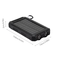 Baterie externă solară EIMSOAH 10000 mAh, Încărcător portabil cu energie solară, Încărcare wireless, Încărcare rapidă, Kit DIY de asamblare, cu busolă 7