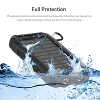 Baterie externă solară EIMSOAH 10000 mAh, Încărcător portabil cu energie solară, Încărcare wireless, Încărcare rapidă, Kit DIY de asamblare, cu busolă 3