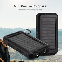 Baterie externă solară EIMSOAH 10000 mAh, Încărcător portabil cu energie solară, Încărcare wireless, Încărcare rapidă, Kit DIY de asamblare, cu busolă 4