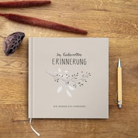 Eine der Guten Kondolenciás Könyv Temetésre – Emlékezés – Krém Virágmintás 2