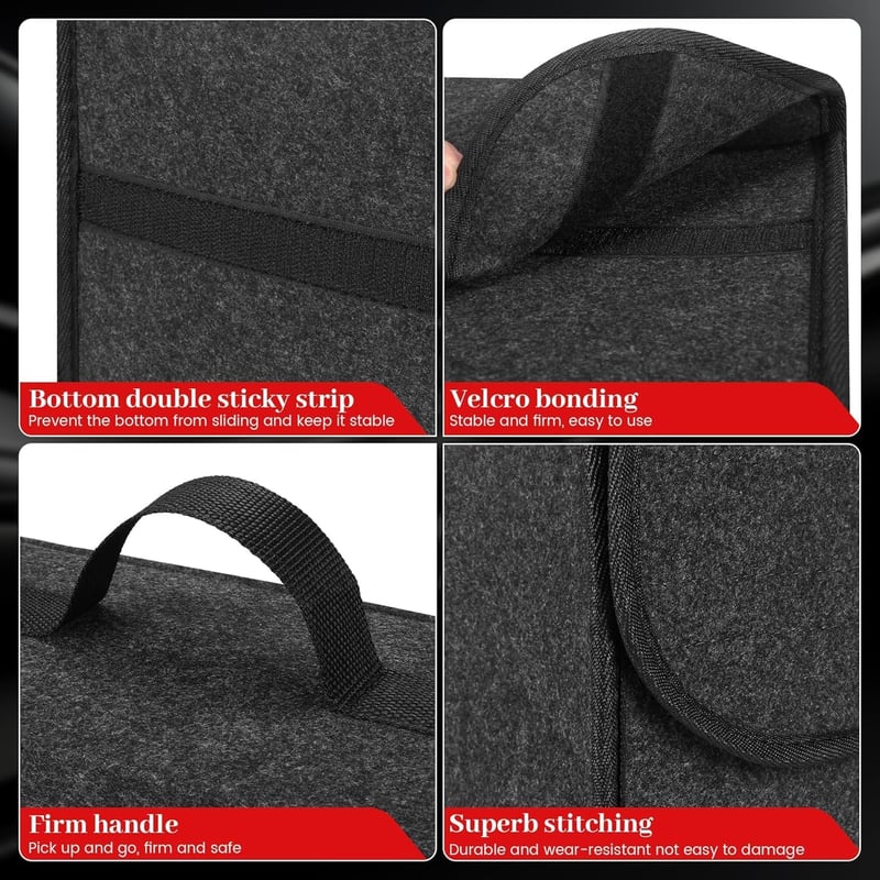 Einesin Autó Rendszerező Táska Filc Szerszámtartó Csomagtartó Organizer 40x15x25cm