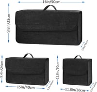 Einesin Autó Rendszerező Táska Filc Szerszámtartó Csomagtartó Organizer 40x15x25cm 2