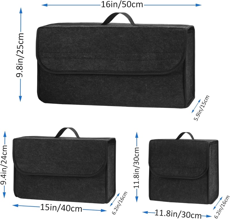 Einesin Autó Rendszerező Táska Filc Szerszámtartó Csomagtartó Organizer 40x15x25cm