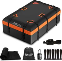 Einesin Összecsukható Tetőbox 600l 132x100x43cm, Tetőcsomagtartó Autóhoz, SUV-hez, Furgonhoz 1