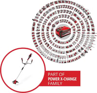Akumulátorová strunová kosačka a krovinorez Einhell AGILLO 18/200 Power X-Change 18V s automatickým podávaním struny, bez akumulátora a nabíjačky, používaný 4