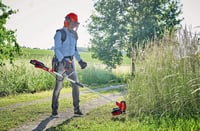 Akumulátorová strunová kosačka a krovinorez Einhell AGILLO 18/200 Power X-Change 18V s automatickým podávaním struny, bez akumulátora a nabíjačky, používaný 6