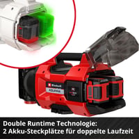 Akumulátorové záhradné čerpadlo Einhell AQUINNA 18/30 F LED Power X-Change 18V, 3000 l/h, s 2 slotmi na akumulátory, režimami ECO/BOOST a predfiltrom, bez akumulátora 10