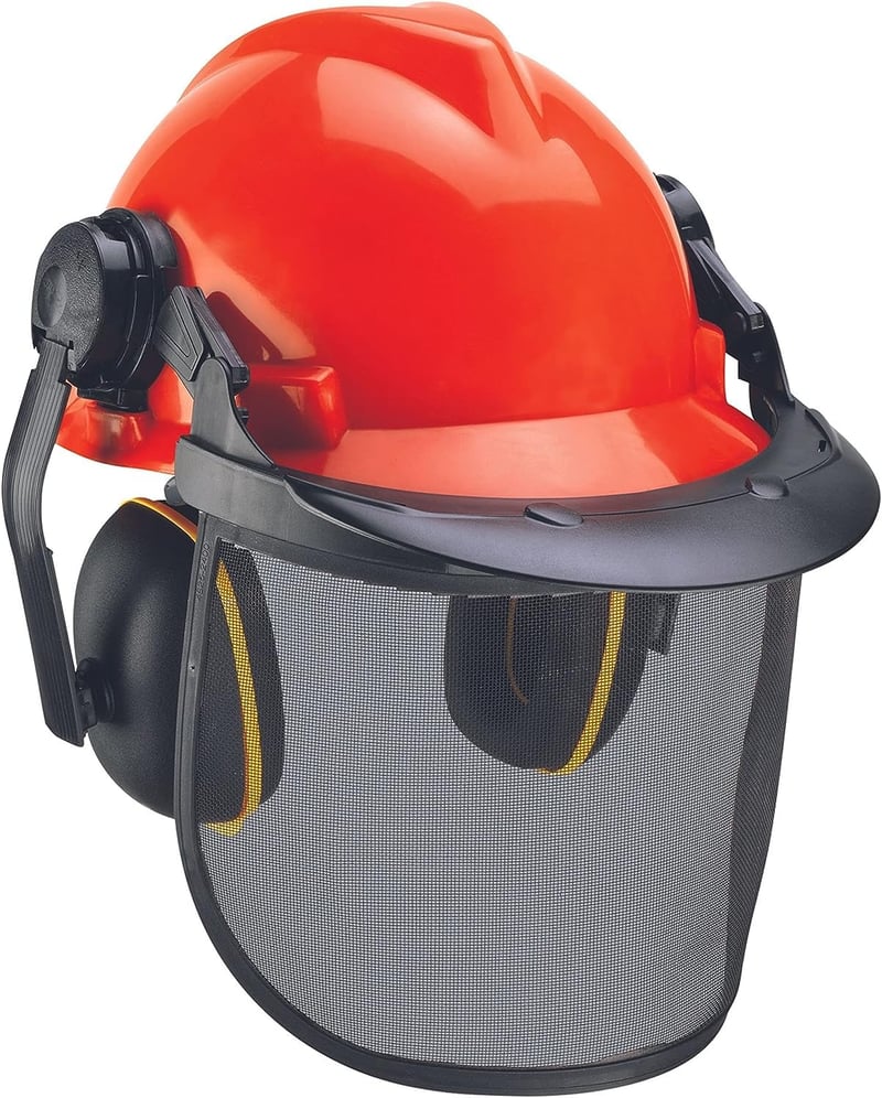 Cască forestieră de protecție Einhell BG-SH 2 cu antifoane și vizieră