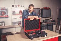 Kufor na náradie Einhell E-Box M55/40 – 550x400x150 mm, penová výstelka, vodotesný, max. 30 kg, univerzálne úložisko 2