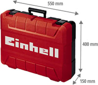 Kufor na náradie Einhell E-Box M55/40 – 550x400x150 mm, penová výstelka, vodotesný, max. 30 kg, univerzálne úložisko 3