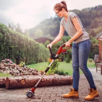 Einhell GC-CC 18 Li Kit Power X-Change akumulatorski čistač fuga s baterijom od 18V 2,0 Ah i punjačem, s izmjenjivim najlonskim i čeličnim žičanim četkama. 4