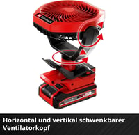 Akumulátorový ventilátor Einhell GC-CF 18/110 Li-Solo (bez akumulátora a nabíjačky) 9