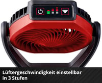 Akumulátorový ventilátor Einhell GC-CF 18/110 Li-Solo (bez akumulátora a nabíjačky) 7