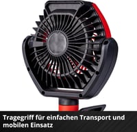 Akumulátorový ventilátor Einhell GC-CF 18/110 Li-Solo (bez akumulátora a nabíjačky) 10