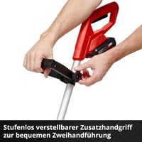 Einhell GC-CT 18/24 Li akumulatorska kosilica za travu – širina reza 24 cm, 18 V PXC, teleskopska drška, 20 plastičnih noževa, štitnik za cvijeće (Flowerguard), bez baterije 6