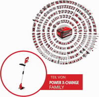 Einhell GC-CT 18/24 Li akumulatorska kosilica za travu – širina reza 24 cm, 18 V PXC, teleskopska drška, 20 plastičnih noževa, štitnik za cvijeće (Flowerguard), bez baterije 2
