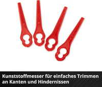 Einhell GC-CT 18/24 Li akumulatorska kosilica za travu – širina reza 24 cm, 18 V PXC, teleskopska drška, 20 plastičnih noževa, štitnik za cvijeće (Flowerguard), bez baterije 9