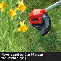 Akumulátorová strunová kosačka Einhell GC-CT 18/24 Li Power X-Change, 18 V, s 2,0 Ah akumulátorom a nabíjačkou, s ochranou kvetov Flowerguard a teleskopickou rukoväťou. 7
