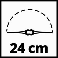 Akumulátorová strunová kosačka Einhell GC-CT 18/24 Li P Power X-Change so záberom 24 cm, 20 plastovými nožmi, bez akumulátora a nabíjačky, čierno-červená 8