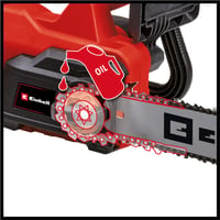 Električna lančana pila Einhell GC-EC 2040 – 2000 W, vodilica od 40 cm, brzina lanca 15,5 m/s, automatsko podmazivanje, zaštita od povratnog udarca 6