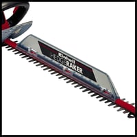 Foarfecă de gard viu electrică Einhell GC-EH 6055/1, 600W, lungime de tăiere 55 cm, cu întrerupător de siguranță pentru două mâini și mâner Softgrip 6