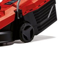 Elektrická kosačka Einhell GC-EM 1000/32 – 1000 W, šírka záberu 32 cm, pre plochy do 300 m², 30 l zberný kôš, výška kosenia 30–70 mm, sklopná rukoväť 6