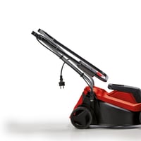 Elektrická kosačka Einhell GC-EM 1000/32 – 1000 W, šírka záberu 32 cm, pre plochy do 300 m², 30 l zberný kôš, výška kosenia 30–70 mm, sklopná rukoväť 4