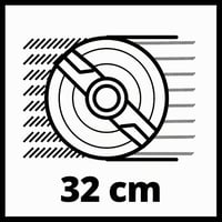 Einhell GC-EM 1032 elektromos fűnyíró 1000 W, 300 m² gyepfelületig, 3 fokozatú vágásmagasság-állítás, összecsukható vezérkar, 30 literes fűg 10