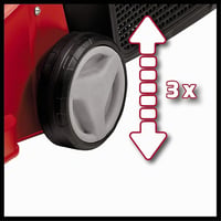 Einhell GC-EM 1032 elektromos fűnyíró 1000 W, 300 m² gyepfelületig, 3 fokozatú vágásmagasság-állítás, összecsukható vezérkar, 30 literes fűg 4