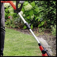 Elektrická strunová kosačka Einhell GC-ET 4530 set – motorová hlava sklopná do 4 polôh, otočná o 180°, hliníková teleskopická rukoväť, Flowerguard 5