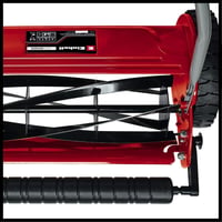 Mașină de tuns iarba manuală Einhell GC-HM 300 pentru suprafețe de până la 150 m², cu cilindru de tăiere cu 5 lame din oțel, reglare a înălțimii de tăiere între 13-37 mm și coș colector de 16 litri 3