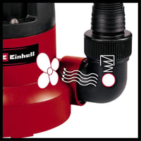 Pompă submersibilă Einhell GC-SP 3580 LL, 350 W, 8000 l/h, aspirație plată până la 1 mm, cu supapă de reținere 5