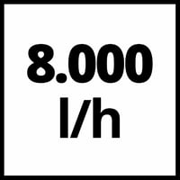 Pompă submersibilă Einhell GC-SP 3580 LL, 350 W, 8000 l/h, aspirație plată până la 1 mm, cu supapă de reținere 10