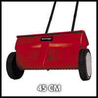 Posypový vozík Einhell GC-SR 12, 12 l zásobník, šírka záberu 45 cm, valec odolný voči korózii, kryt z nárazuvzdorného plastu 4